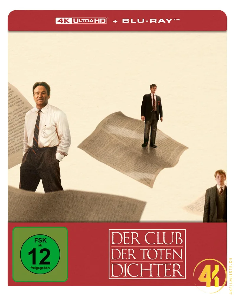 Club der toten Dichter Frontcover 4K Steelbook Ultra HD Blu-ray Disc