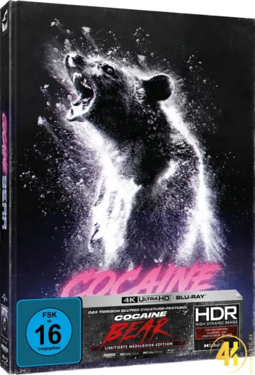 Cocaine Bear (Cover B) – 4K Mediabook (UHD + Blu-ray Disc)