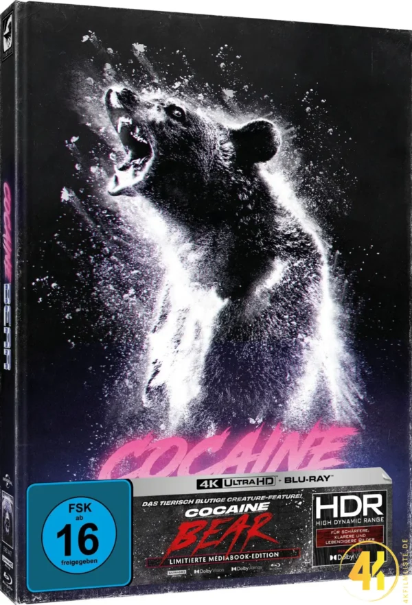 Cocaine Bear (Cover B) – 4K Mediabook (UHD + Blu-ray Disc)