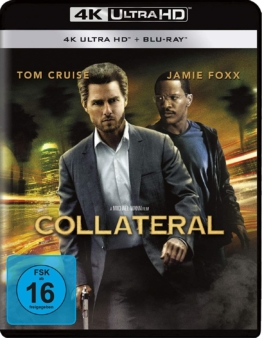 Collateral 4K UHD Blu-ray Cover mit Tom Cruise und Jamie Foxx
