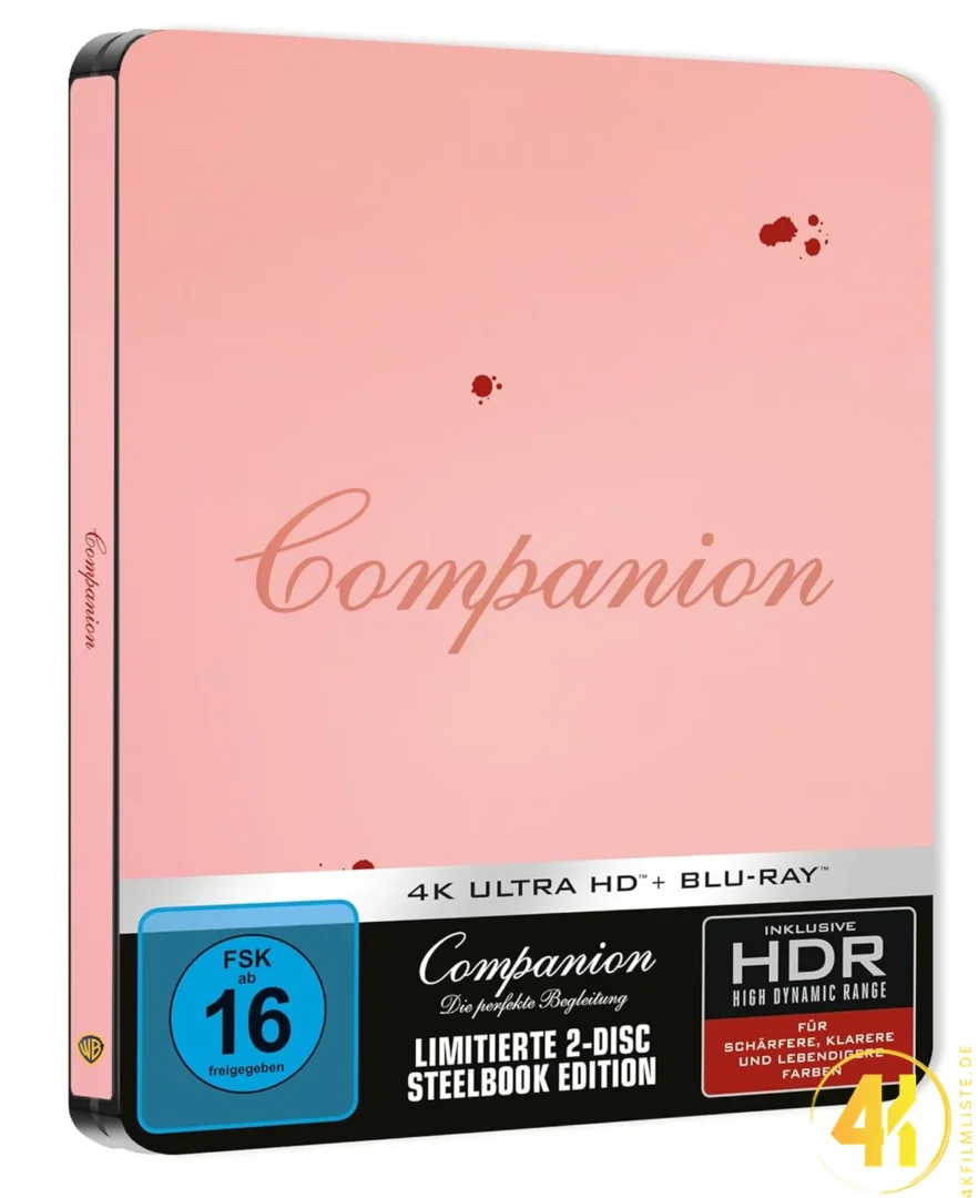 Companion Die perfekte Begleitung 4K Steelbook Ultra HD Blu-ray Disc