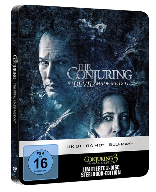 3D-Ansicht vom Conjuring 3: Im Bann des Teufels - 4K Steelbook mit Patrick Wilson und Vera Farmiga