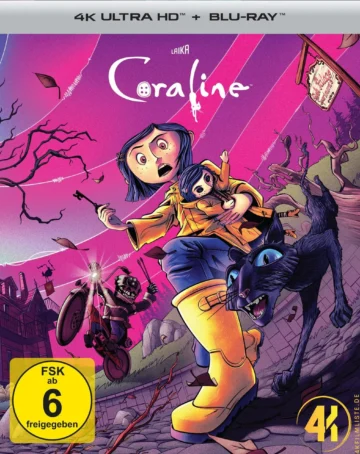 Coraline – 4K Steelbook (UHD + Blu-ray Disc)