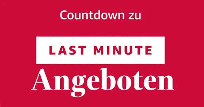 Countdown zu Last Minute Angeboten