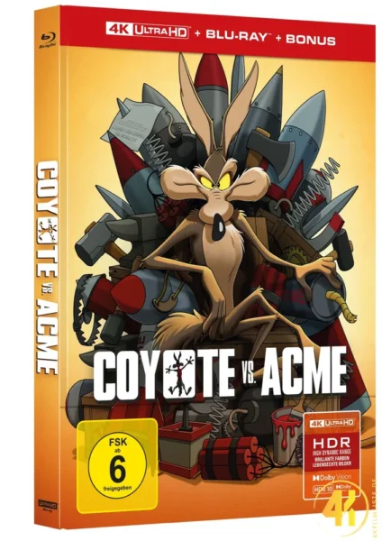 Coyote VS ACME Dolby Vision 4K Mediabook Ultra HD Blu-ray Disc