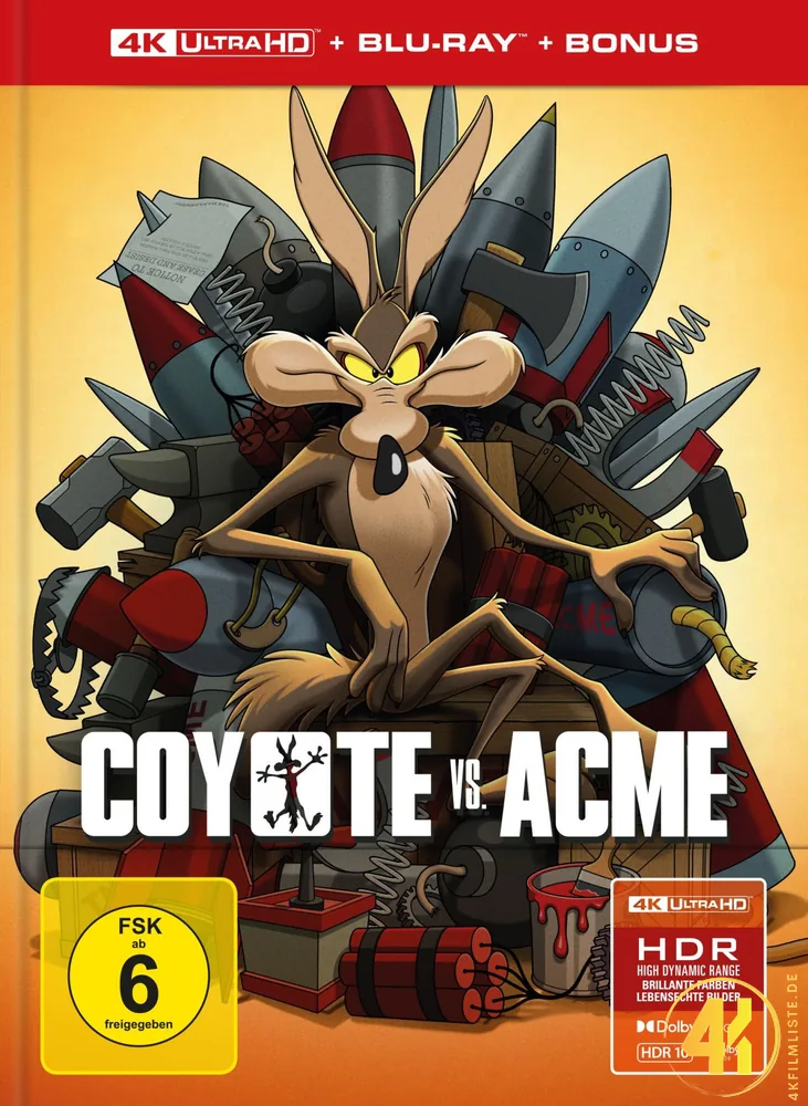 Coyote vs ACME 4K Mediabook Ultra HD Blu-ray Disc