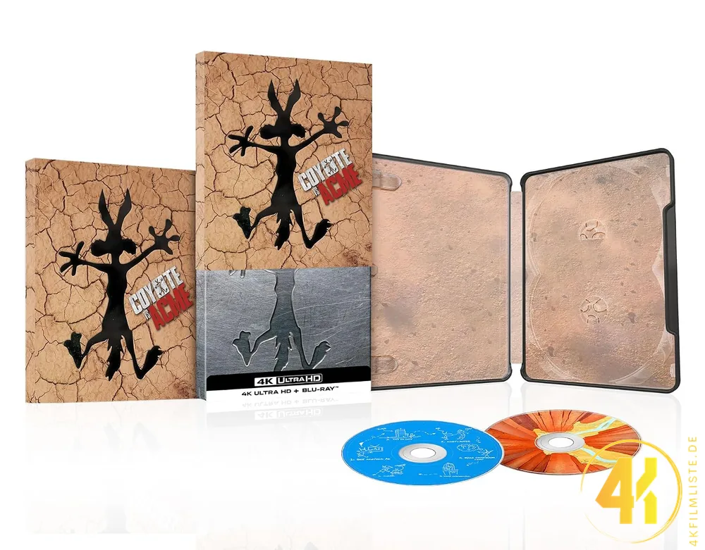 Coyote vs Acme USA 4K Steelbook Ultra HD Blu-ray Disc