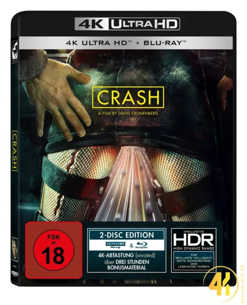 Crash 4K Blu-ray Ultra HD Blu-ray Disc