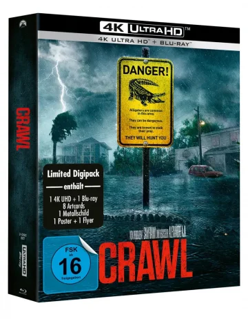 Crawl 4K Digipak Alexandre Aja UHD Blu-ray Disc