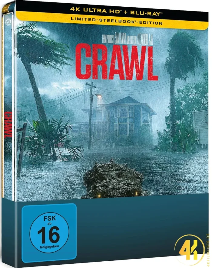 Crawl –  4K Steelbook (UHD + Blu-ray Disc)