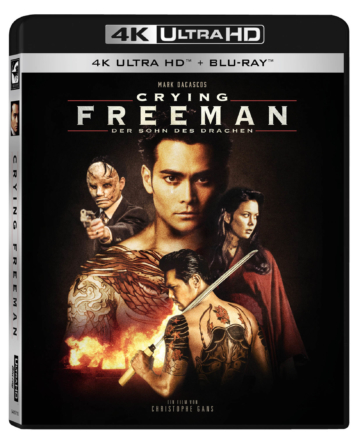 Seitenansicht zu Crying Freeman 4K UHD Limited Blu-ray Edition mit Mark Dacascos und weiteren Schauspielern auf dem Cover