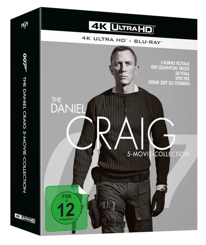 The Daniel Craig 5-Movie-Collection (James Bond) – 4K Blu-ray (UHD + Blu-ray Disc)