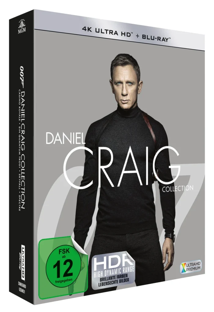Daniel Craig Collection  (4-Film-Collection) – 4K Blu-ray (UHD + Blu-ray Disc)