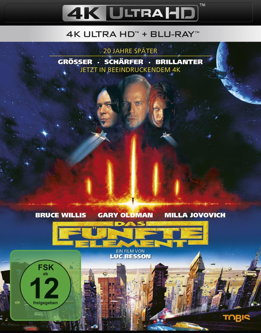 4K UHD Cover zu Luc Bessons Das Fünfte Element