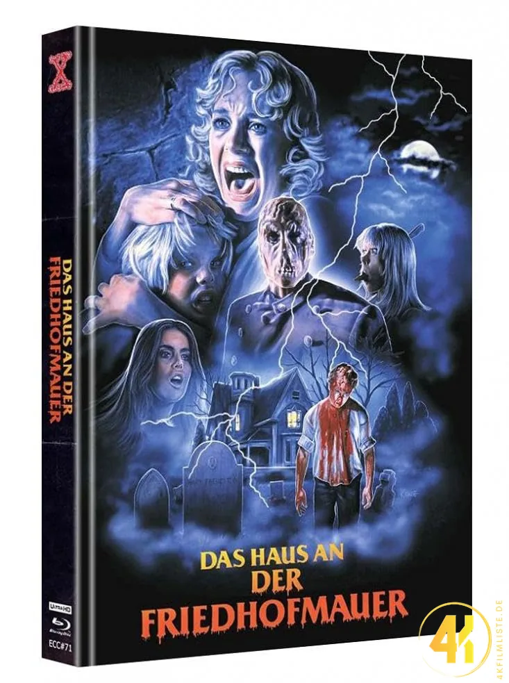 Das Haus an der Friedhofmauer 4K Mediabook Cover F Frontcover Ultra HD Blu-ray Disc