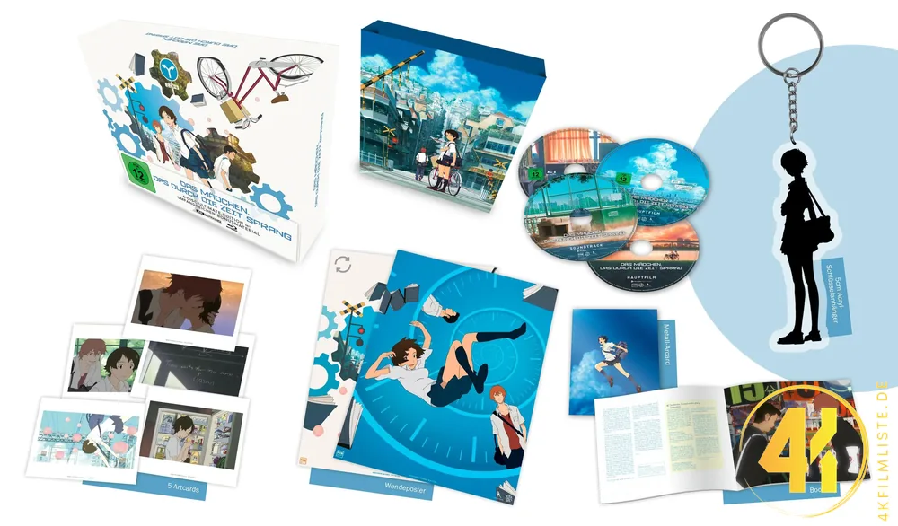 Das Mädchen das durch die Zeit sprang Ultimate Edition Schlüsselanhänger 4K Steelbook Ultra HD Blu-ray Disc