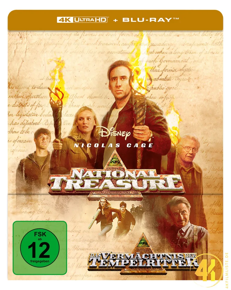 Das Vermächtnis der Tempelritter 4K Steelbook Ultra HD Blu-ray Disc 1