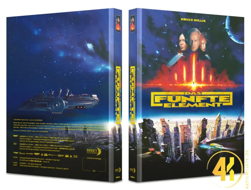 Das fünfte Element (Cover A) – 4K Mediabook (UHD + Blu-ray Disc)