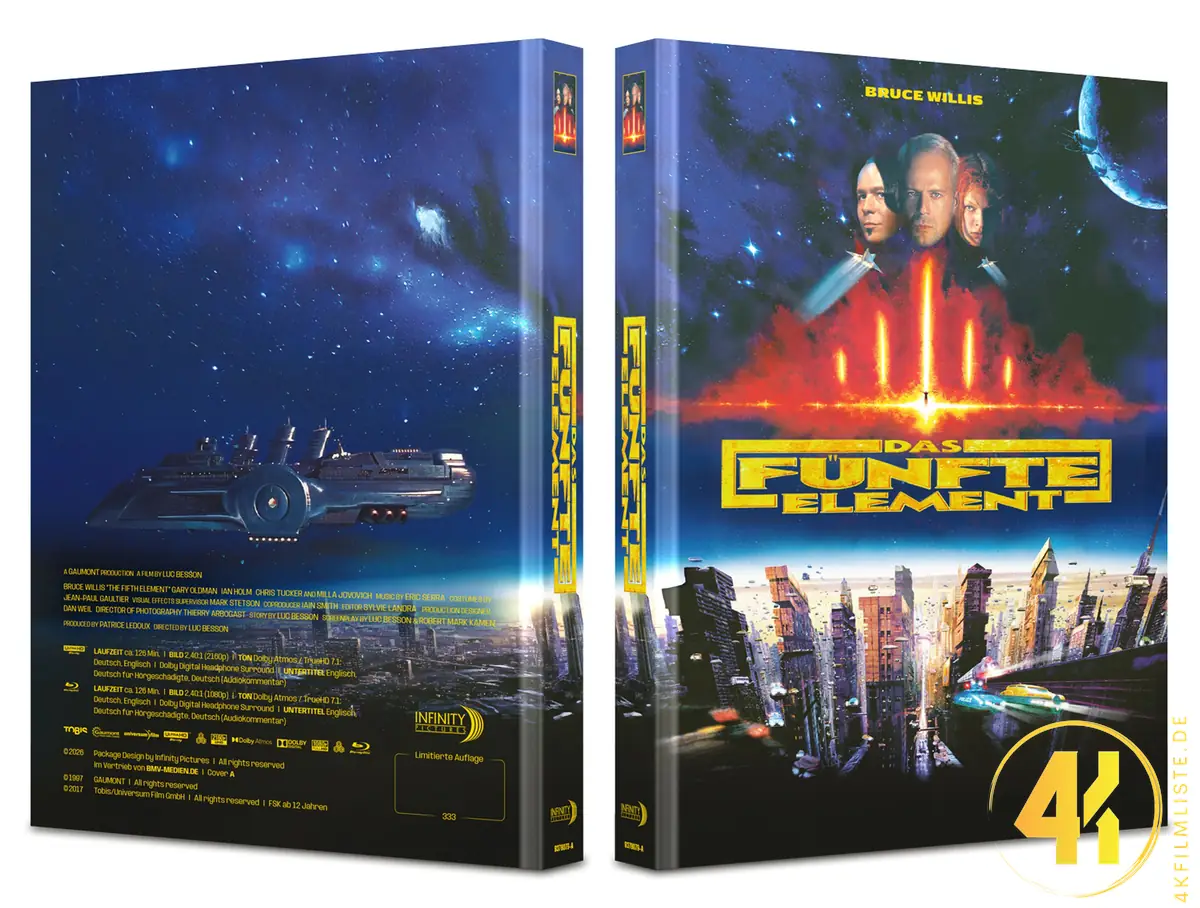 Das fünfte Element Cover A 4K Mediabook