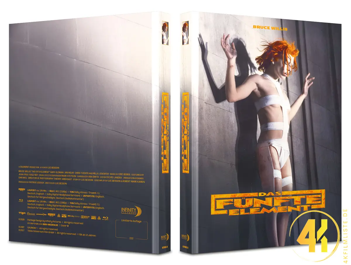 Das fünfte Element Cover D 4K Mediabook
