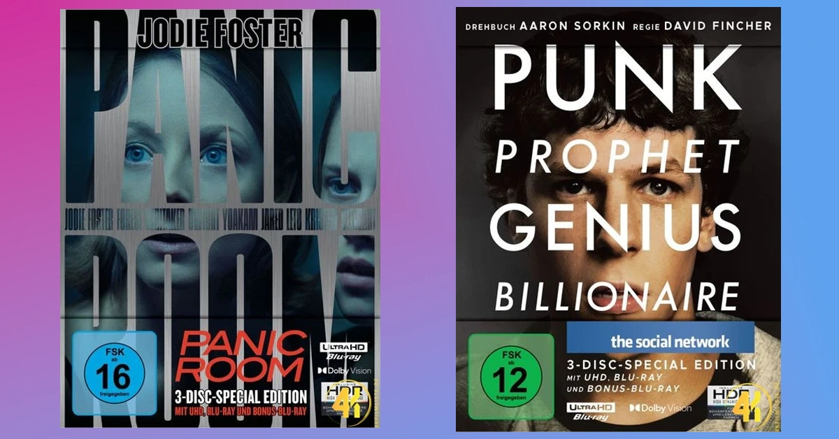 David Fincher Filme 4K Blu-ray