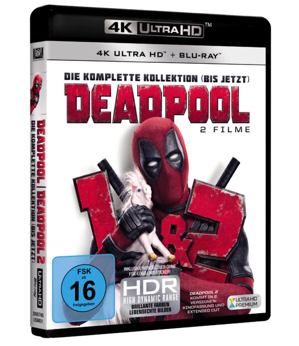 Deadpool 1 + 2 – 4K Blu-ray (UHD + Blu-ray Disc)