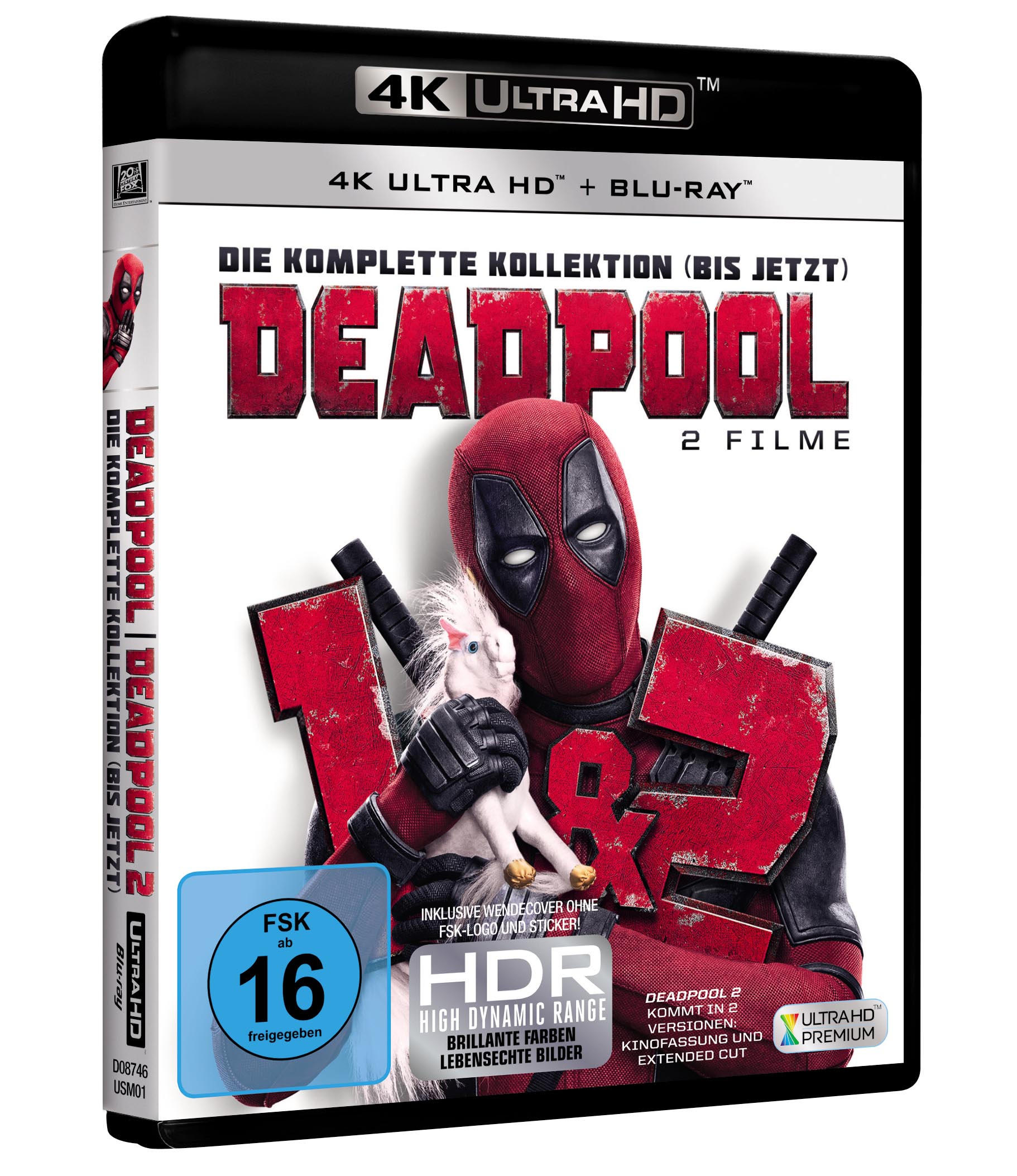 Deadpool 1 + 2 – 4K Blu-ray (UHD + Blu-ray Disc)