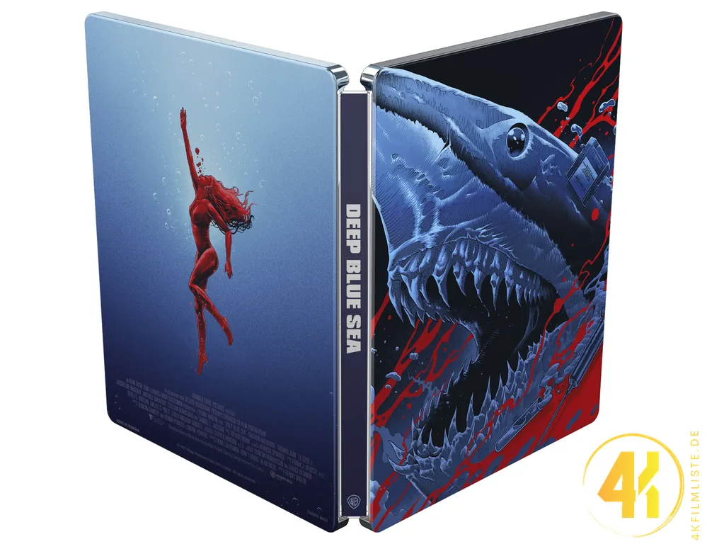 Deep Blue Sea 4K Steelbook Backcover Ultra HD Blu-ray Disc