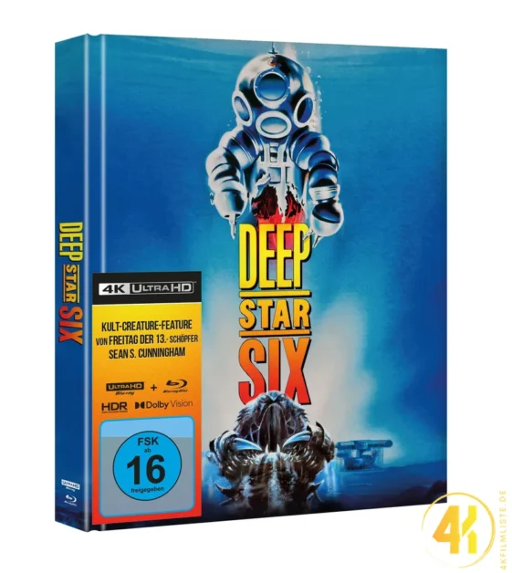 DeepStar Six 4K Mediabook Seitenansicht Ultra HD Blu-ray Disc