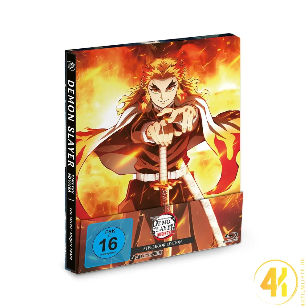 Demon Slayer 4K Steelbook Ultra HD Blu-ray Disc