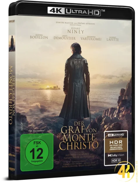 Der Graf von Monte Christo 2024 4K Blu-ray UHD Keep Case Ultra HD Blu-ray Disc