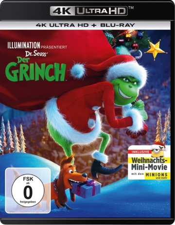 Der Grinch (2018) - Weihnachts-Edition 4K Ultra HD Blu-ray Disc Cover (nlusive Weihnachts-Mini-Movie)
