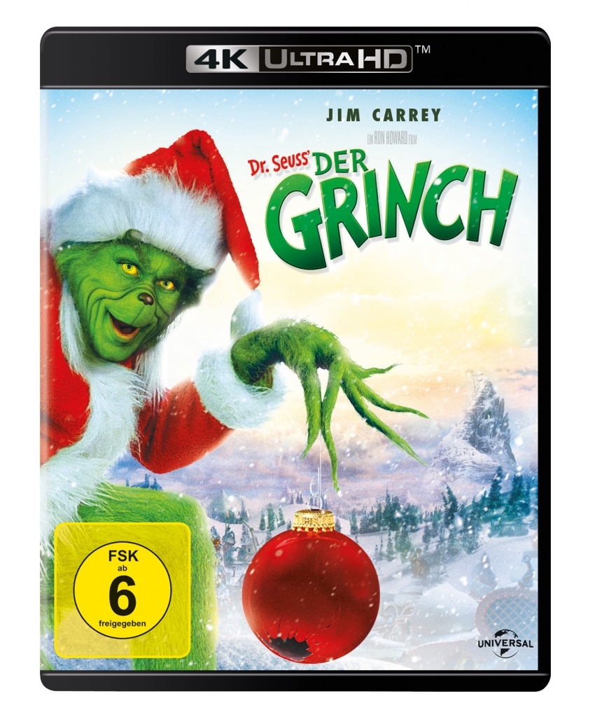 Deutsches Cover zur Grinch 4k Blu-ray Disc