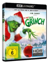 Der Grinch 4K UHD Cover mit Jim Carrey in der Hauptrolle