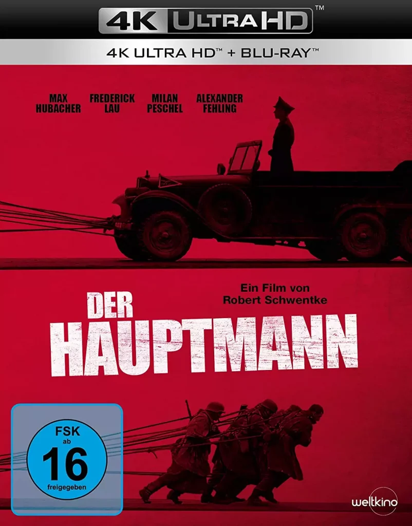 Der Hauptmann - 4K Blu-ray Disc Cover mit Blu-ray