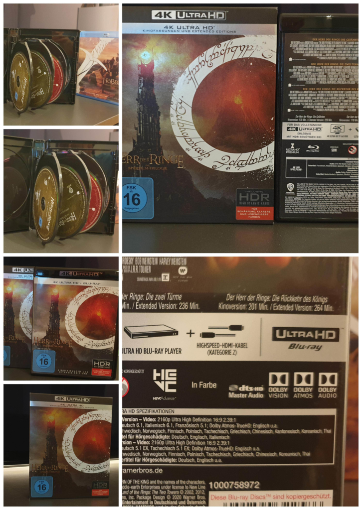 Der Herr der Ringe 4K Boxset (Collage)