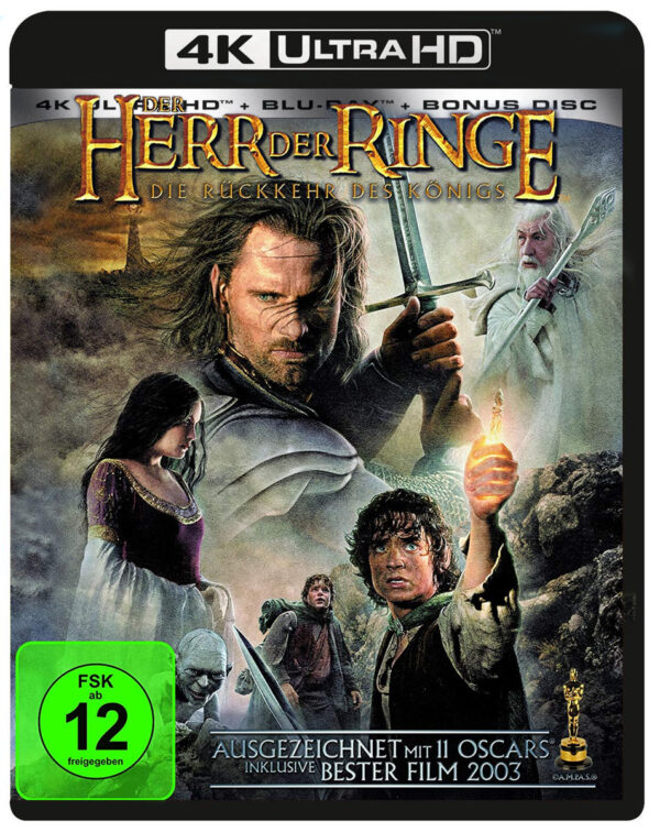 Der Herr der Ringe: Die Rückkehr des Königs (Extended) – 4K Blu-ray (UHD + Blu-ray Disc + DVD)
