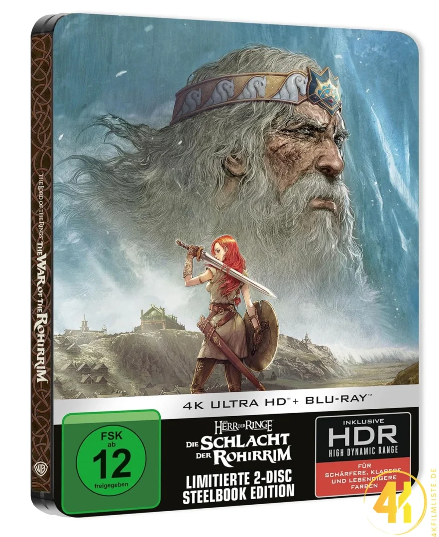 Der Herr der Ringe Die Schlacht der Rohirrim 4K Steelbook Ultra HD Blu-ray Disc