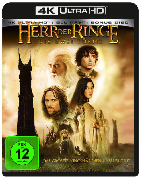 Der Herr der Ringe: Die Zwei Türme (Extended) – 4K Blu-ray (UHD + Blu-ray Disc + DVD)