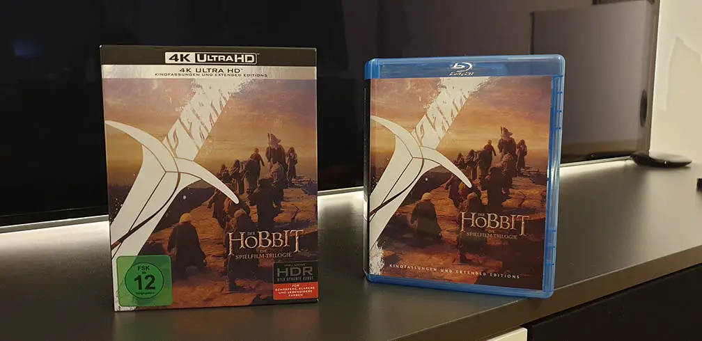 Der Hobbit auf 4K Blu-ray Disc im UHD Keep Case mit Pappschuber