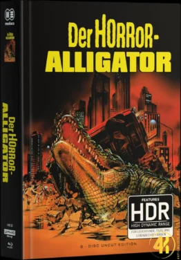 Der Horror Alligator und Alligator 2 4K Mediabook Ultra HD Blu-ray Disc