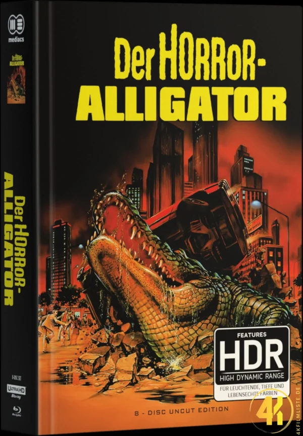 Der Horror-Aligator – 4K Mediabook B (UHD + Blu-ray Disc + Bonus Blu-ray + DVD)