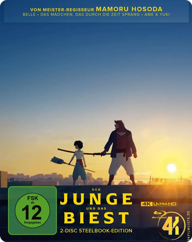 Der Junge und das Biest Anime 4K Steelbook Ultra HD Blu-ray Disc