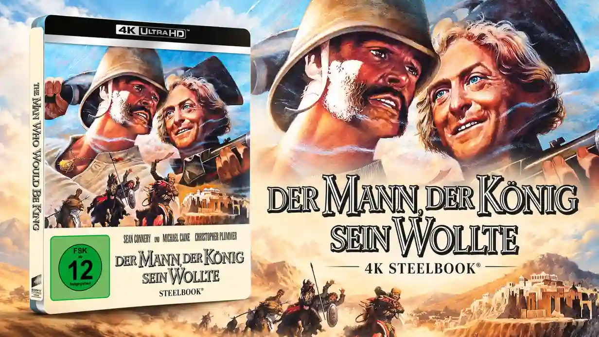 "Der Mann, der König sein wollte" im 4K Steelbook