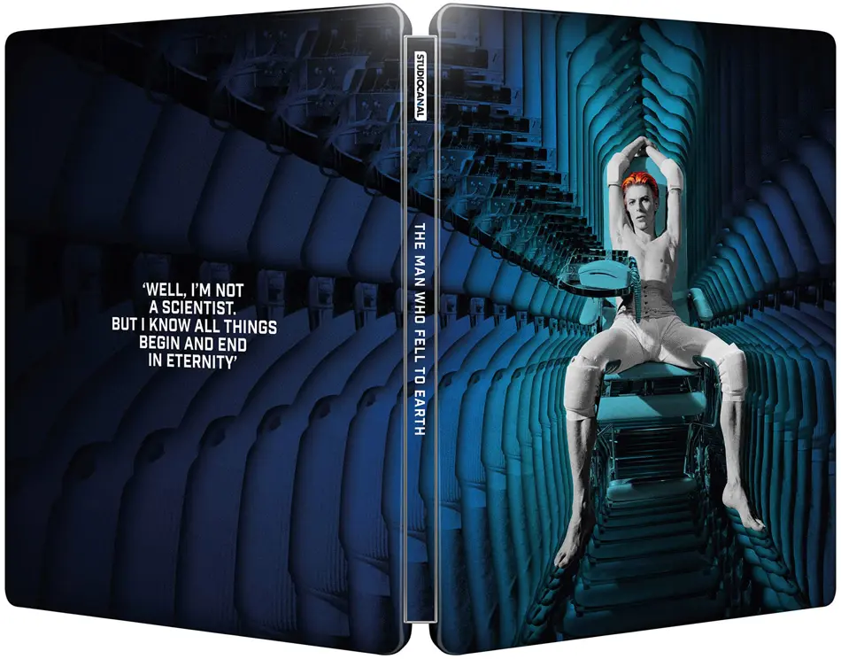 Der Mann, der vom Himmel fiel 4K Steelbook Frontcover und Backcover