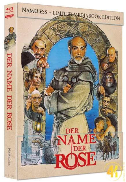 Der Name der Rose (Cover A) – 4K Mediabook (UHD + Blu-ray Disc)