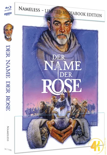 Der Name der Rose (Cover B) – 4K Mediabook (UHD + Blu-ray Disc)