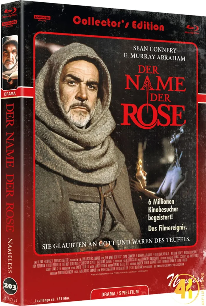 Der Name der Rose (Cover C) – 4K Mediabook (UHD + Blu-ray Disc)
