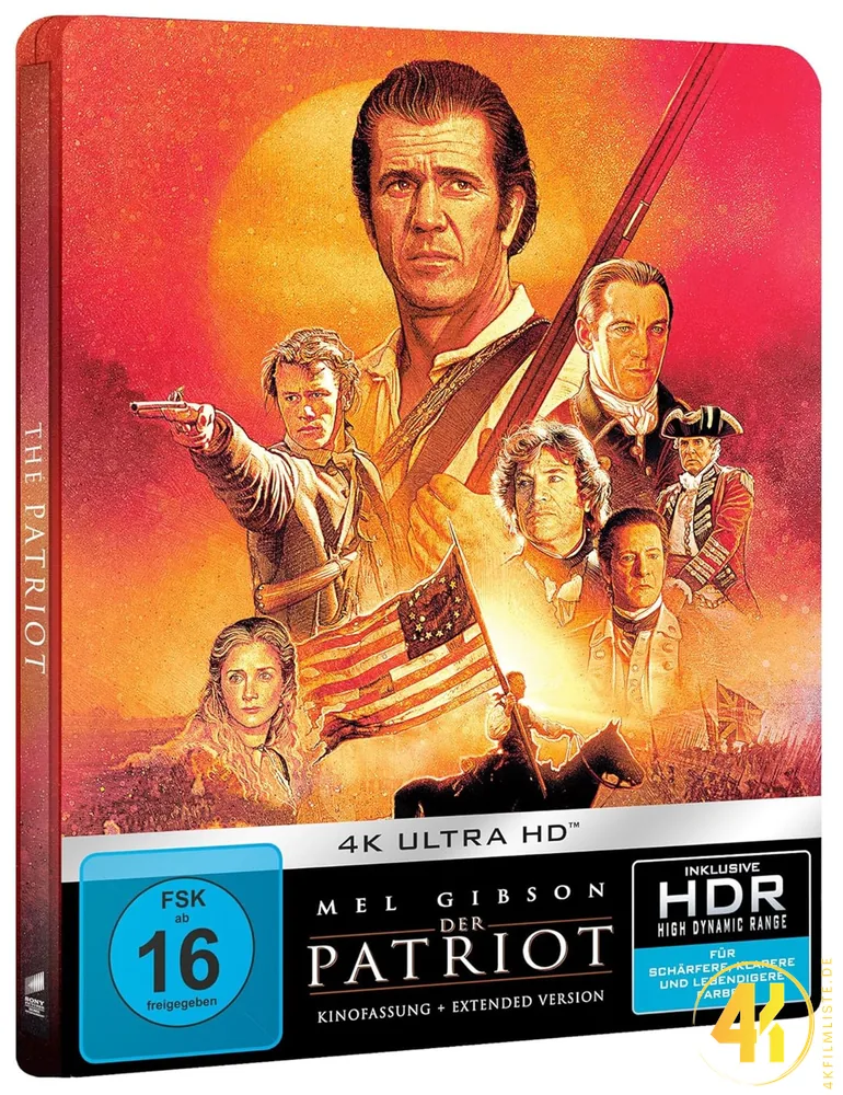 Der Patriot 4K Steelbook Ultra HD Blu-ray Disc