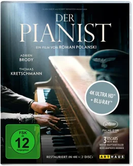 Der Pianist 4K Blu-ray von Plaion Pictures, Arthaus und Studiocanal